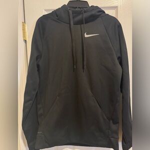 Nike Men’s Dri Fit Black Pullover Hoodie with Swoosh size Small